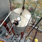 Used Par Piping & Fabrication Tank, 575 Gallon, 321 Stainless Steel, Vertical. 48