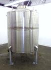 Used Tank, 575 Gallon, 316 Stainless Steel, Vertical. Approximate 54