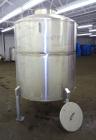 Used Tank, 575 Gallon, 316 Stainless Steel, Vertical. Approximate 54