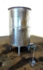 Used Tank, 550 Gallons, 304 Stainless Steel, Vertical. Approximately 48