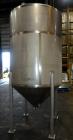 Used MFI Industries Tank, 900 Gallon, 316 Stainless Steel, Vertical. 60
