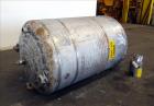 Used Tank, 500 Gallon, 304 Stainless Steel, Vertical. Approximate 48
