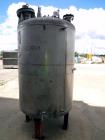 Used Tank, 500 Gallon, 304 Stainless Steel, Vertical. Approximate 48