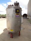 Used Tank, 500 Gallon, 304 Stainless Steel, Vertical. Approximate 48