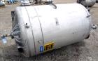 Used Tank, 500 Gallon, 304 Stainless Steel, Vertical. Approximate 48