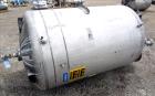 Used- Tank, 500 Gallon, 304 Stainless Steel, Vertical. Approximate 48