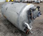 Used Tank, 500 Gallon, 304 Stainless Steel, Vertical. Approximate 48