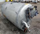 Used- Tank, 500 Gallon, 304 Stainless Steel, Vertical. Approximate 48