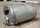 Used- Tank, 500 Gallon, 304 Stainless Steel, Vertical. Approximate 48