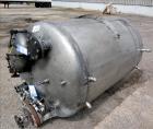 Used Tank, 500 Gallon, 304 Stainless Steel, Vertical. Approximate 48