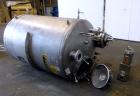 Used Tank, 500 Gallon, 304 Stainless Steel, Vertical. Approximate 48