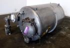 Used Tank, 500 Gallon, 304 Stainless Steel, Vertical. Approximate 48
