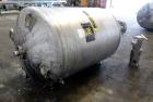 Used Tank, 500 Gallon, 304 Stainless Steel, Vertical. Approximate 48