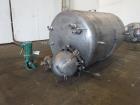 Used- Tank, 500 Gallon, 304 Stainless Steel, Vertical. Approximate 48