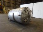 Used- Tank, 500 Gallon, 304 Stainless Steel, Vertical. Approximate 48