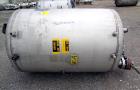 Used Tank, 500 Gallon, 304 Stainless Steel, Vertical. Approximate 48