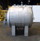 Used- Tank, 700 Gallon, 316 Stainless Steel, Horizontal. Approximate 60