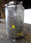 Used Tank, 500 Gallon, 304 Stainless Steel, Vertical. Approximate 48