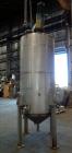 Used Tank, Approximately 750 Gallons, 304 Stainless Steel, Vertical. Approximately 48
