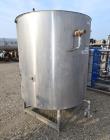 Used Tank, Approximate 600 Gallon, Stainless Steel, Vertical