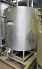 Used- Tank, Approximate 600 Gallon, Stainless Steel, Vertical