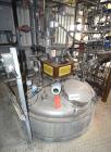 Used Tank, Approximate 800 Gallons, Stainless Steel, Vertical. Approximate 60” diameter x 60” straight side, dished top and bottom. Top entering Cleveland agitator, model APDM-4, serial# 12425, appro...