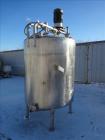 Used Tank, Approximately 600 Gallon, 316 Stainless Steel, Vertical.