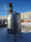 Used Tank, Approximately 600 Gallon, 316 Stainless Steel, Vertical.