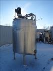 Used Tank, Approximately 600 Gallon, 316 Stainless Steel, Vertical.