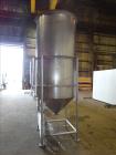 Used Tank, Approximate 750 Gallon, 304 Stainless Steel, Vertical. Approximate 4