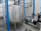 Used HM Rustfri Design jacketed tank,  Stainless steel, working capacity 568.78 gallon (2150 liter), Working jacket pressure 40.5 PSI (2.7 bar) at 32-194 deg. F (0-90 deg. C). Test Max 81-404 RPM Pro...