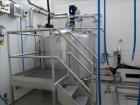 Used HM Rustfri Design jacketed tank,  Stainless steel, working capacity 568.78 gallon (2150 liter), Working jacket pressure 40.5 PSI (2.7 bar) at 32-194 deg. F (0-90 deg. C). Test Max 81-404 RPM Pro...