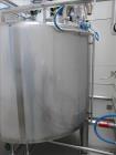 Used HM Rustfri Design jacketed tank,  Stainless steel, working capacity 568.78 gallon (2150 liter), Working jacket pressure 40.5 PSI (2.7 bar) at 32-194 deg. F (0-90 deg. C). Test Max 81-404 RPM Pro...