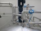 Used HM Rustfri Design jacketed tank,  Stainless steel, working capacity 568.78 gallon (2150 liter), Working jacket pressure 40.5 PSI (2.7 bar) at 32-194 deg. F (0-90 deg. C). Test Max 81-404 RPM Pro...
