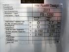 Used HM Rustfri Design jacketed tank,  Stainless steel, working capacity 568.78 gallon (2150 liter), Working jacket pressure 40.5 PSI (2.7 bar) at 32-194 deg. F (0-90 deg. C). Test Max 81-404 RPM Pro...
