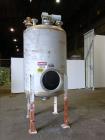 Used Mix Tank, Approximate 700 Gallon, 304 Stainless Steel, Vertical.