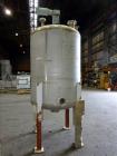 Used Mix Tank, Approximate 700 Gallon, 304 Stainless Steel, Vertical.