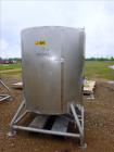 Used- Tank, 500 Gallon, Stainless Steel, Vertical. Approximate 52