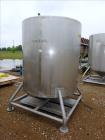Used Tank, 500 Gallon, Stainless Steel, Vertical. Approximate 52