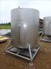 Used- Tank, 500 Gallon, Stainless Steel, Vertical. Approximate 52