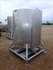 Used Tank, 500 Gallon, Stainless Steel, Vertical. Approximate 52