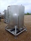 Used- Tank, 500 Gallon, Stainless Steel, Vertical. Approximate 52