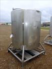 Used- Tank, 500 Gallon, Stainless Steel, Vertical. Approximate 52