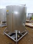 Used- Tank, 500 Gallon, Stainless Steel, Vertical. Approximate 52