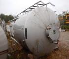 Used Tank, Approximately 845 Gallon, Stainless Steel, Vertical. Approximately 72