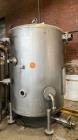 Used-Tank, Approximate 950 Gallon, Stainless Steel, Vertical. Approximate 60