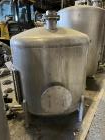Used Tank, Approximate 550 Gallon, Stainless Steel, Vertical. Approximate 60