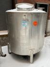 Used-Tank, Approximate 650 Gallon, Stainless Steel, Vertical. Approximate 60