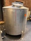 Used-Tank, Approximate 650 Gallon, Stainless Steel, Vertical. Approximate 60