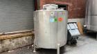 Used Tank, Approximate 650 Gallon, Stainless Steel, Vertical. Approximate 60